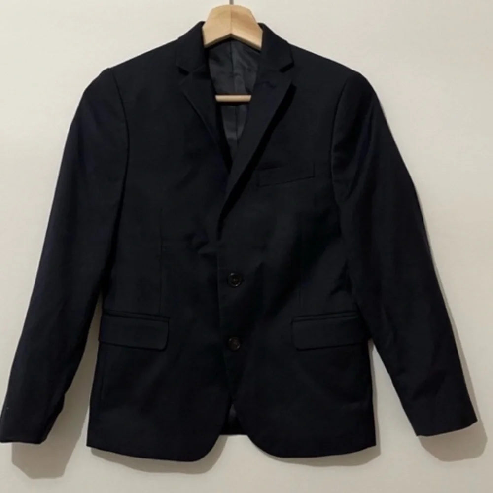 Lauren Ralph Lauren Boys Solid Classic Blazer Navy 12R